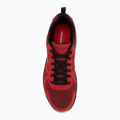 SKECHERS Track Bucolo roșu/negru pantofi de antrenament pentru bărbați