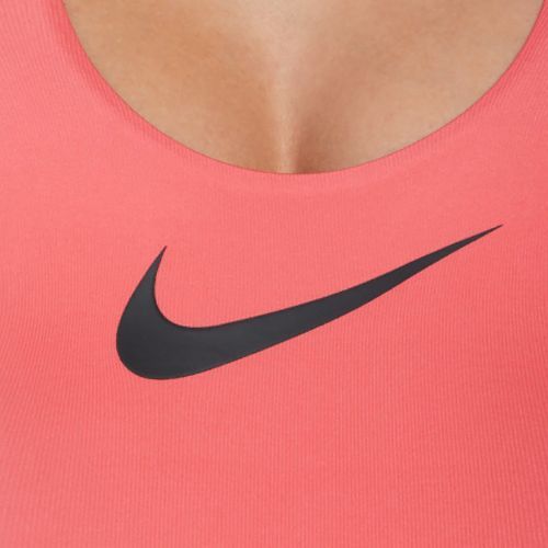 Costum de baie o singură piesă pentru femei Nike Logo Tape coral mare