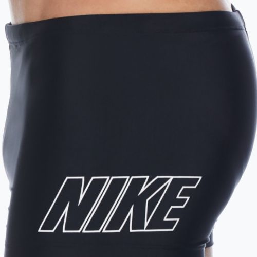 Boxeri de înot bărbați Nike Logo Square negru