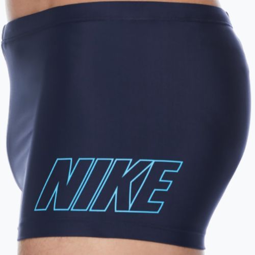 Pantaloni scurți de baie bărbați Nike Logo Square midnight navy
