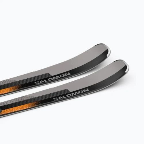 Salomon Stance 84 + M12 GW schiuri de coborâre negru/neon orange/dove