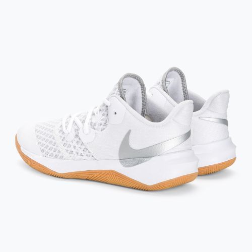 Pantofi de volei Nike Zoom Hyperspeed Court SE alb/argintiu metalic din cauciuc