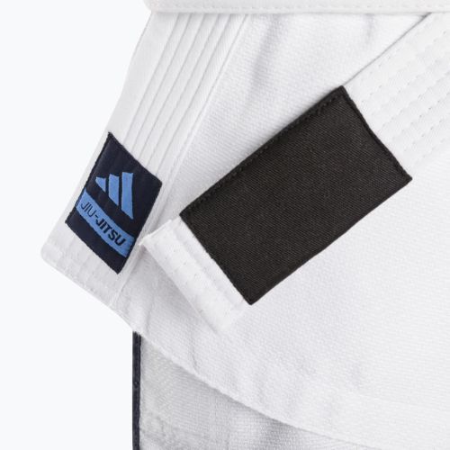 GI pentru jiu-jitsu brazilian adidas Gama alb/albastru gradient