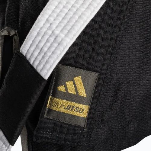 GI pentru jiu-jitsu brazilian pentru copii adidas Rookie negru/aur