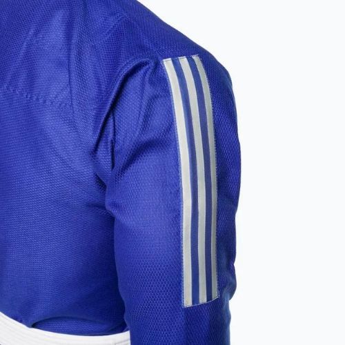 GI pentru jiu-jitsu brazilian adidas Rookie albastru/grișu