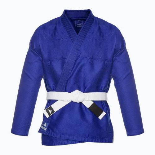 GI pentru jiu-jitsu brazilian adidas Rookie albastru/grișu