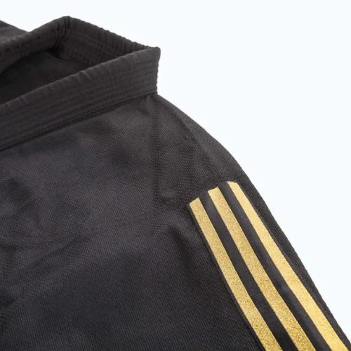 GI pentru jiu-jitsu brazilian adidas Rookie negru/auriu