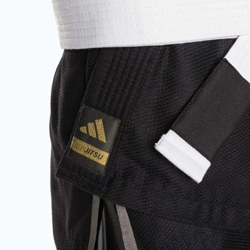 GI pentru jiu-jitsu brazilian adidas Rookie negru/auriu