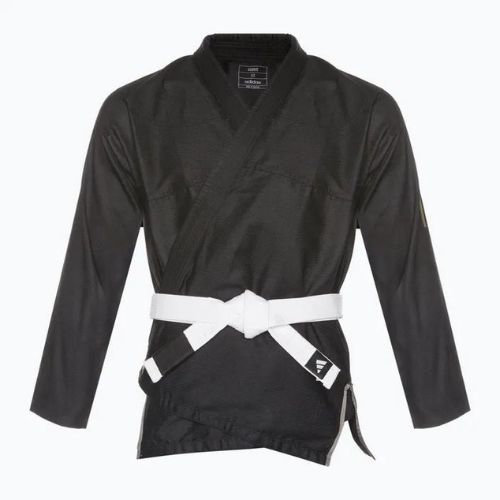 GI pentru jiu-jitsu brazilian adidas Rookie negru/auriu