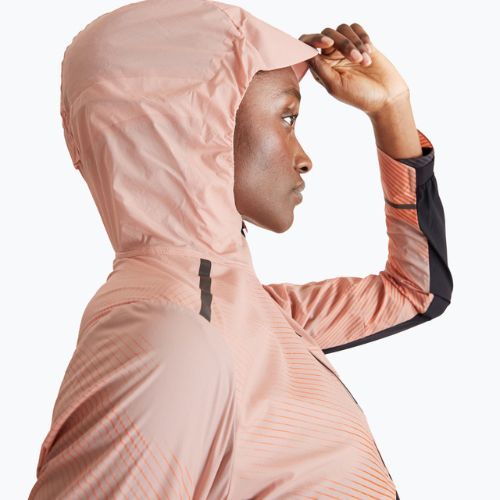 Geacă de alergat pentru femei On Running Weather Lumos woodrose/black