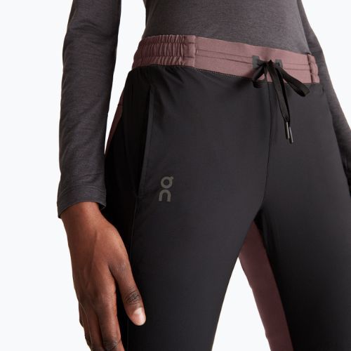 Pantaloni de alergat pentru femei On Running grape/black