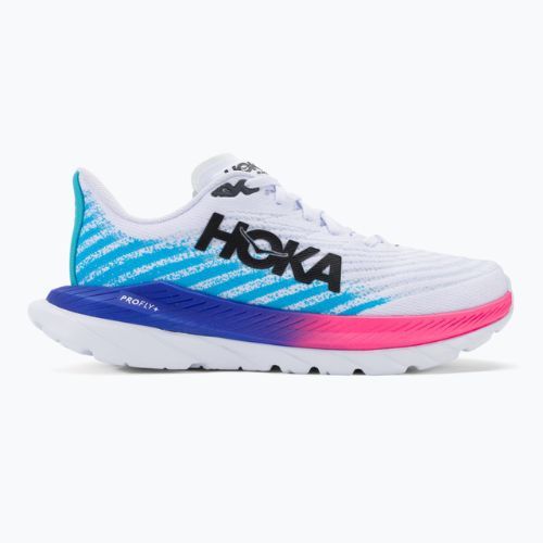Încălțăminte de alergat pentru bărbați HOKA Mach 5 white/scuba blue