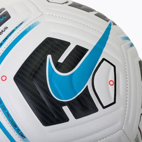 Minge de fotbal Nike Academy Team white/black/lt blue fury mărimea 3