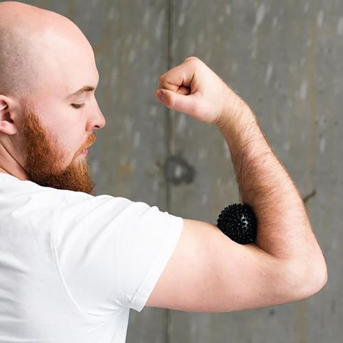 Minge de masaj HMS BLP01 Lacrosse neagră