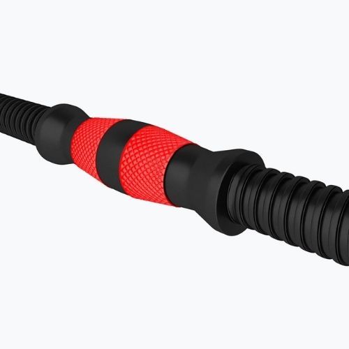 Set de gantere cu conexiune la halteră HMS SGP30 30 kg negru/roșu