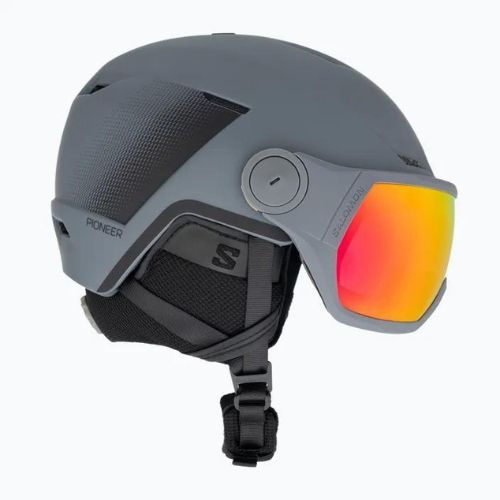 Cască de schi Salomon Pioneer LT Visor S2 ebony/red