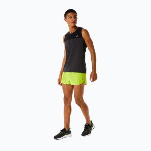 Pantaloni scurți de alergat pentru bărbat ASICS Core Split lime set