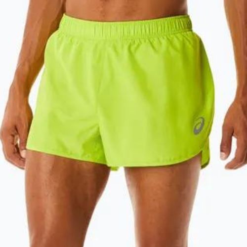 Pantaloni scurți de alergat pentru bărbat ASICS Core Split lime set