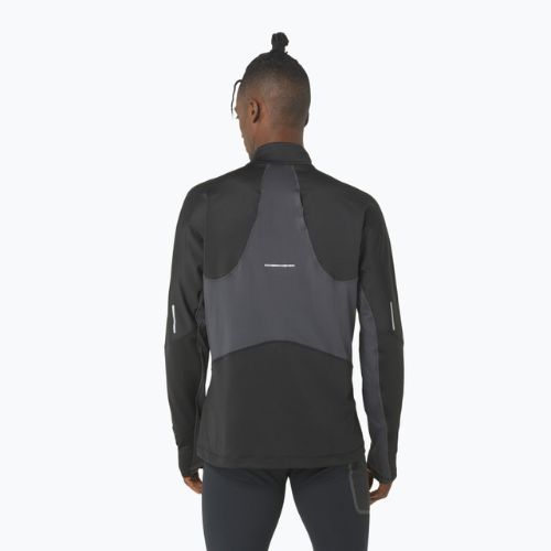 Bluză de alergat pentru bărbați ASICS Winter Run 1/2 Mid Layer performance black/graphite grey