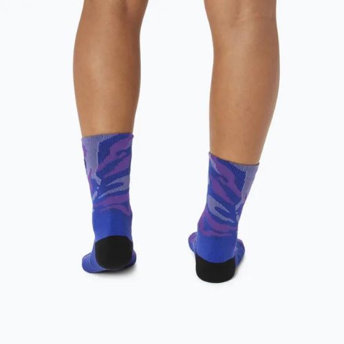 Șosete de alergat ASICS Color Camo Run Crew eggplant/blue violet/cyber grape