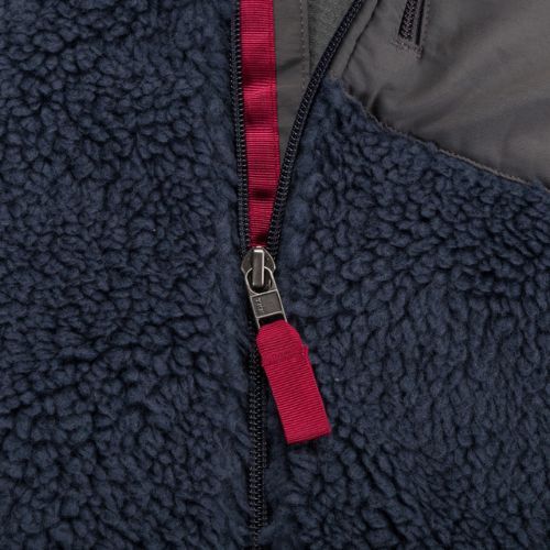 Bărbați Patagonia Classic Retro-X fleece Sweatshirt nou navy w / ceară roșu