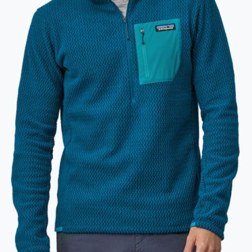 Bărbați Patagonia R1 Air Zip Neck fleece pulover lagom albastru