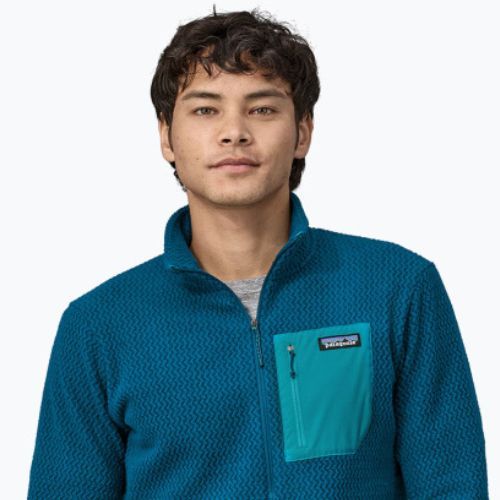 Bărbați Patagonia R1 Air Zip Neck fleece pulover lagom albastru