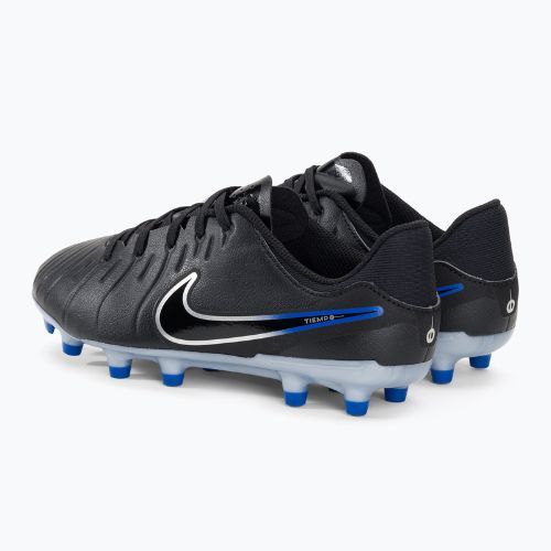 Încălțăminte de fotbal pentru copii Jr Legend 10 Academy FG/MG black/chrome/hyper real