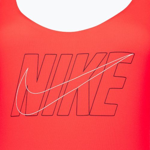 Costum de înot dintr-o bucată pentru femei Nike Multi Logo bright crimson