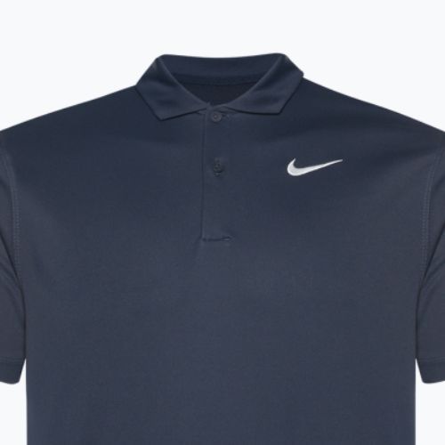 Tricou de tenis pentru bărbați Nike Court Dri-Fit Polo Solid obsidian/white