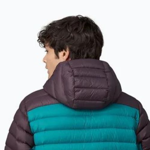 Geacă de iarnă pentru bărbați Patagonia Down Sweater Hoody belay blue