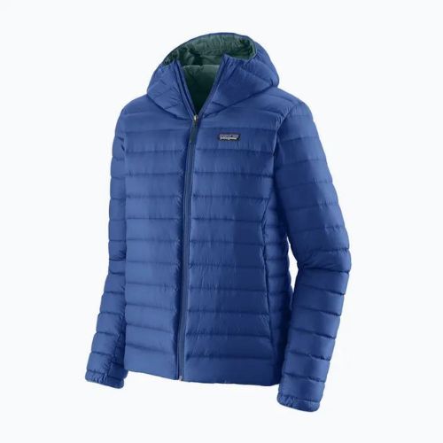 Geacă de iarnă pentru bărbați Patagonia Down Sweater Hoody passage blue