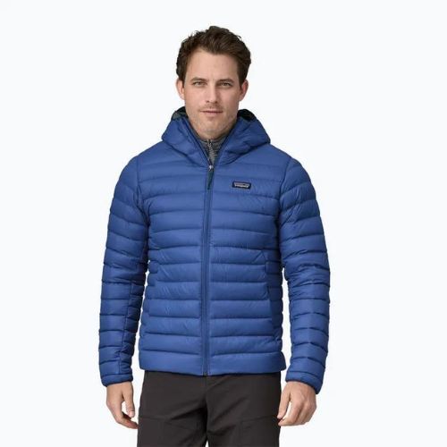 Geacă de iarnă pentru bărbați Patagonia Down Sweater Hoody passage blue