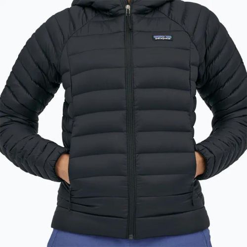 Geacă de iarnă pentru femei Patagonia Down Sweater Hoody black