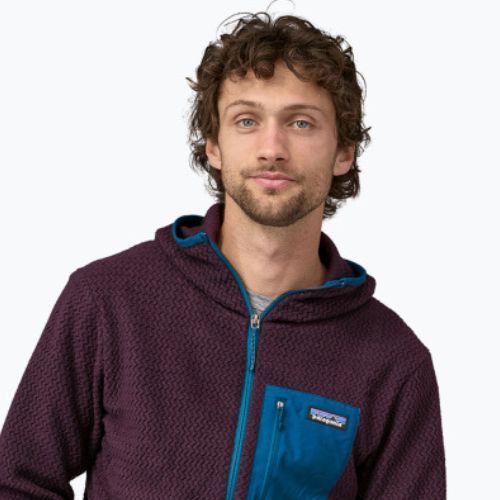 Bluză de trekking pentru bărbați Patagonia R1 Air Full-Zip obsidian plum