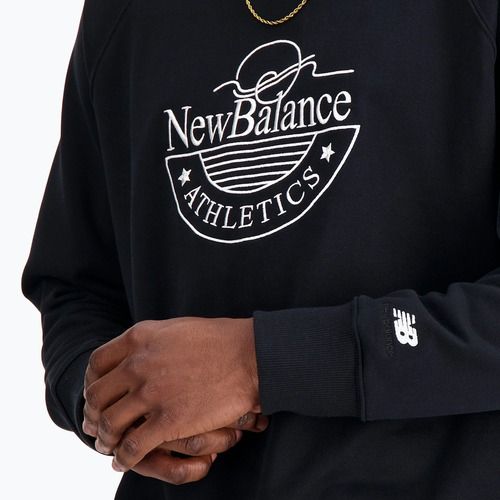 Bluză pentru bărbați New Balance Athletics Graphic Crew black