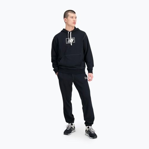 Bluză pentru bărbați New Balance Essentials Hoodie black