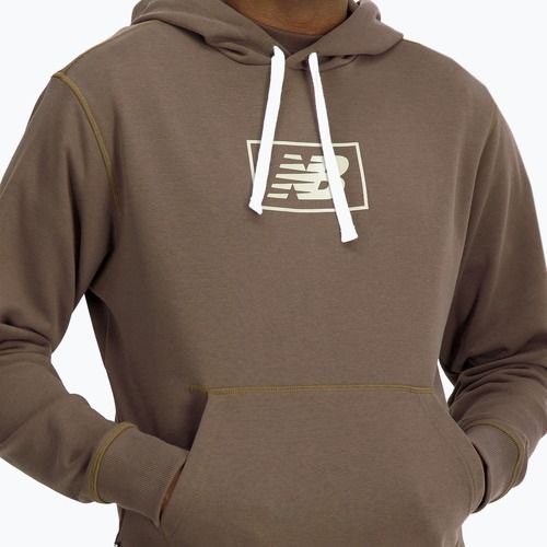 Bluză pentru bărbați New Balance Essentials Hoodie darkmush