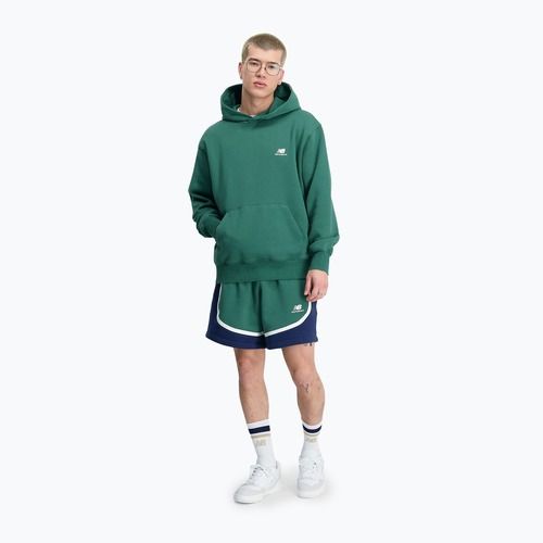 Bluză pentru bărbați New Balance Hoops Fleece Hoodie team forest green