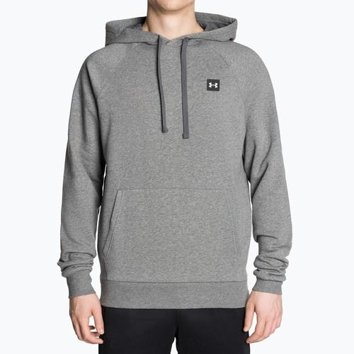 Bluză pentru bărbați Under Armour Rival Hoodie pitch gray light heather/onyx white