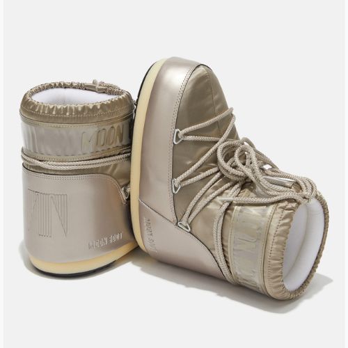 Ghete pentru femei Moon Boot Icon Low Glance platinum