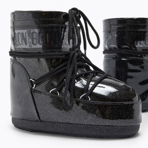 Ghete pentru femei Moon Boot Icon Low Glitter black