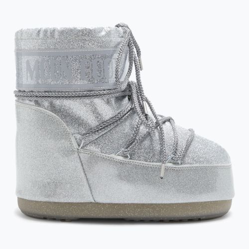 Ghete pentru femei Moon Boot Icon Low Glitter silver