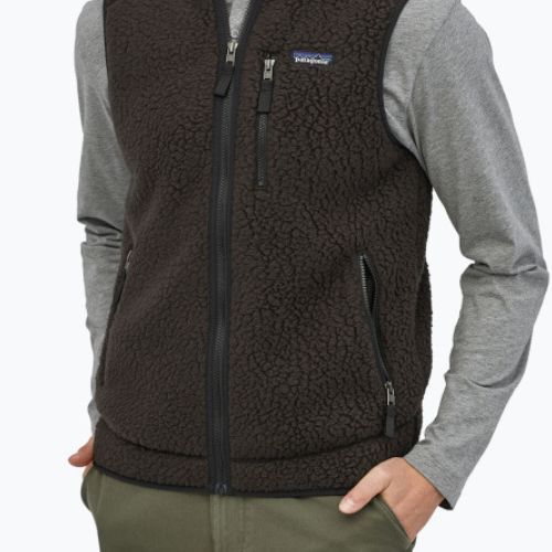 Vestă pentru bărbați Patagonia Retro Pile Fleece black