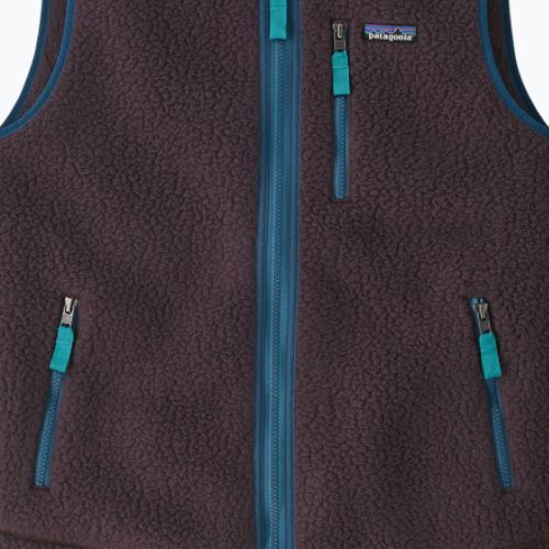 Vestă pentru bărbați Patagonia Retro Pile Fleece obsidian plum