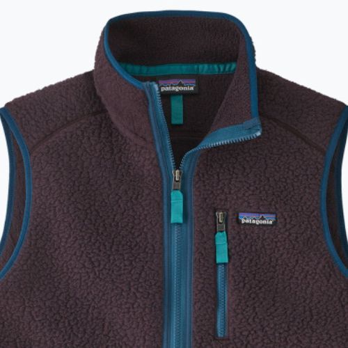 Vestă pentru bărbați Patagonia Retro Pile Fleece obsidian plum