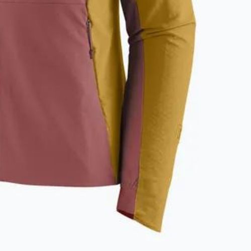 Geacă softshell pentru femei Patagonia R1 CrossStrata Hoody burl red
