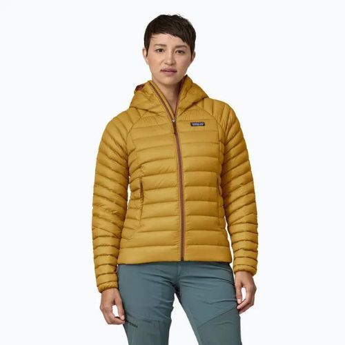 Geacă de iarnă pentru femei Patagonia Down Sweater Hoody cosmic gold