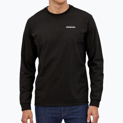 Longsleeve de trekking pentru bărbați Patagonia P-6 Logo Responsibili black