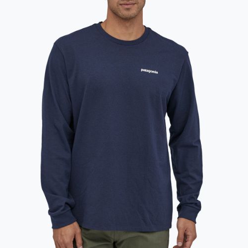 Longsleeve de trekking pentru bărbați Patagonia P-6 Logo Responsibili classic navy